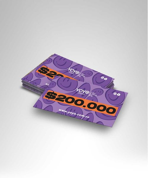Tarjeta Regalo Ecommerce YOYO $200.000