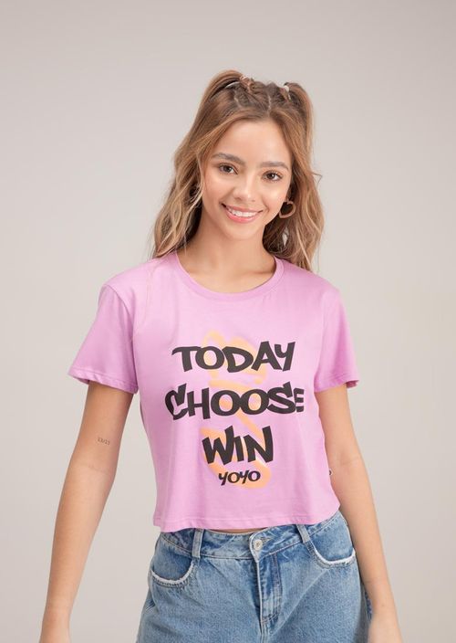Camiseta para niñas junior con frente estampado