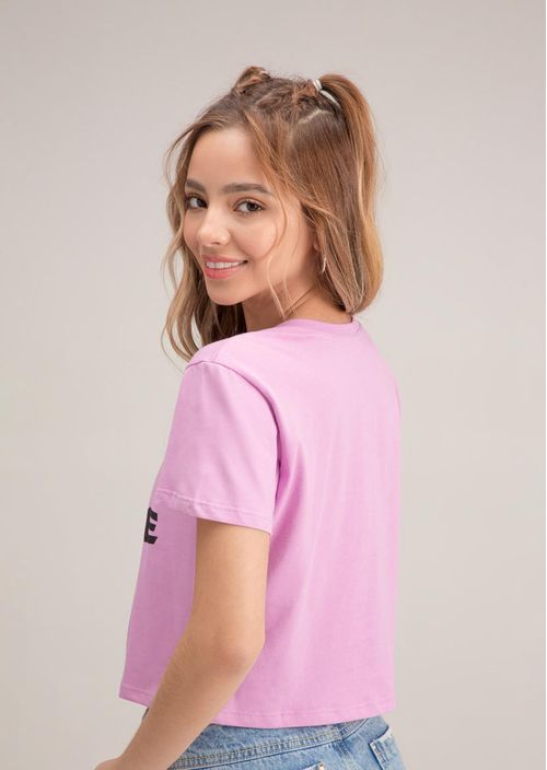 Camiseta para niñas junior con frente estampado