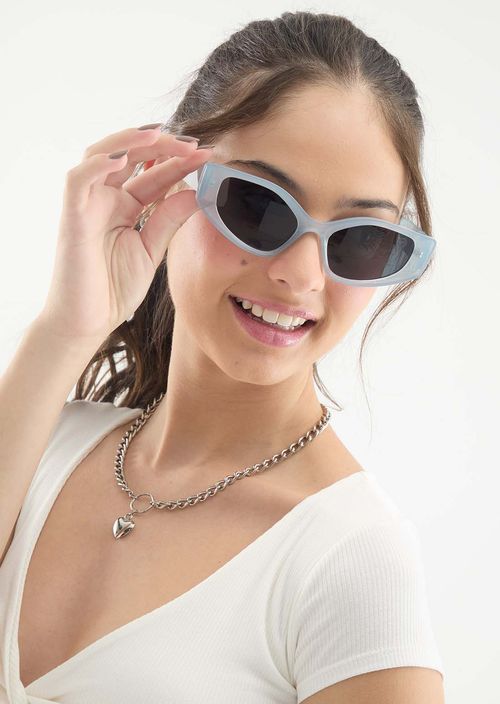Gafas retro azules para jóvenes
