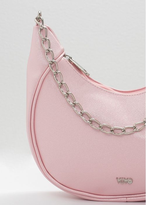 Bolso rosa con textura para jóvenes