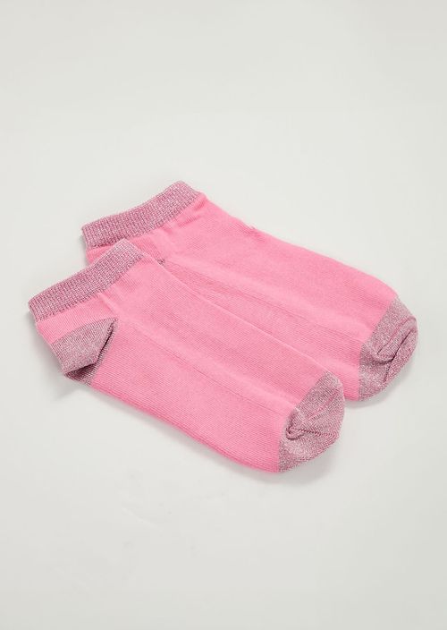 Medias rosa medio tobilleras para jóvenes