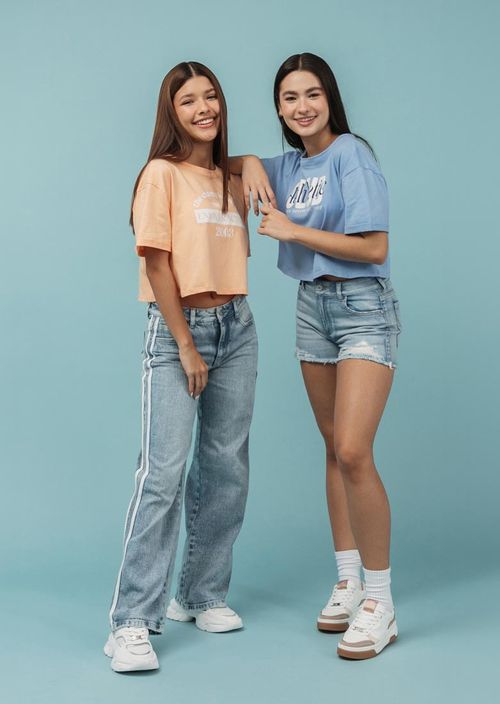 Jean cool medio con hiladilla para jóvenes