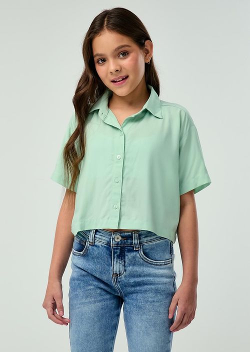 Blusa verde menta para niñas