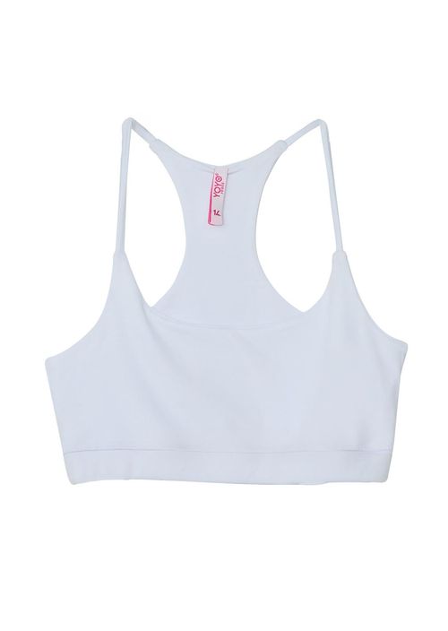 Top de tiras blanco para niñas
