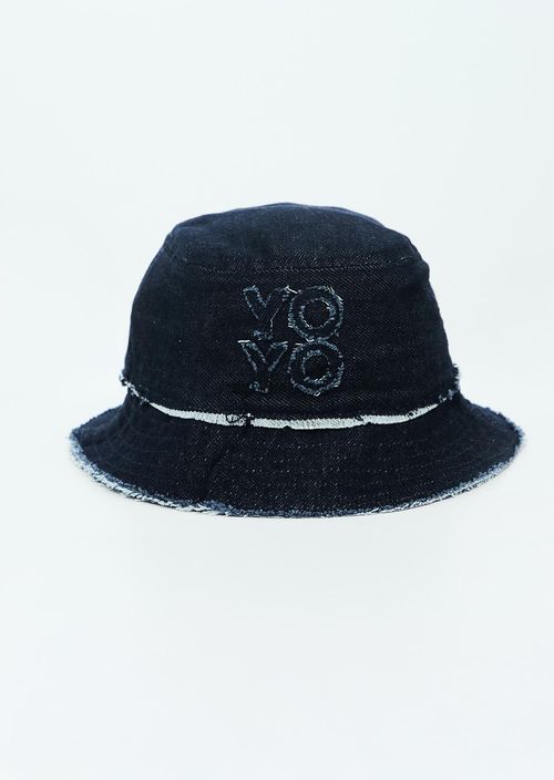 Bucket hat azul en denim para jóvenes