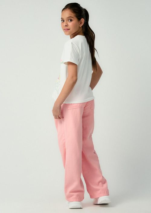 Pantalón rosa pastel fondo entero para niñas