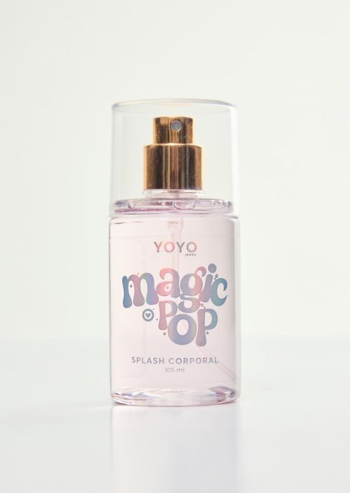 Splash corporal lila con glitter