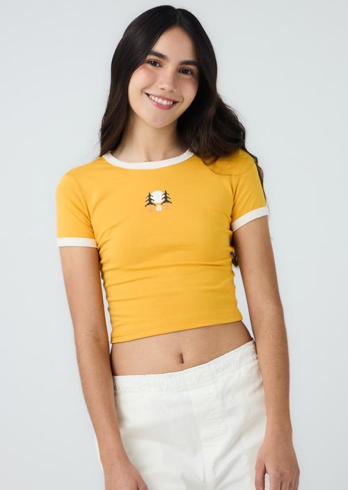 Camiseta mango sesgos para jóvenes