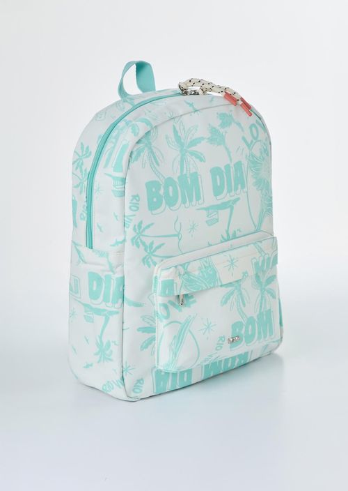 Morral marfil estampado para adolescentes